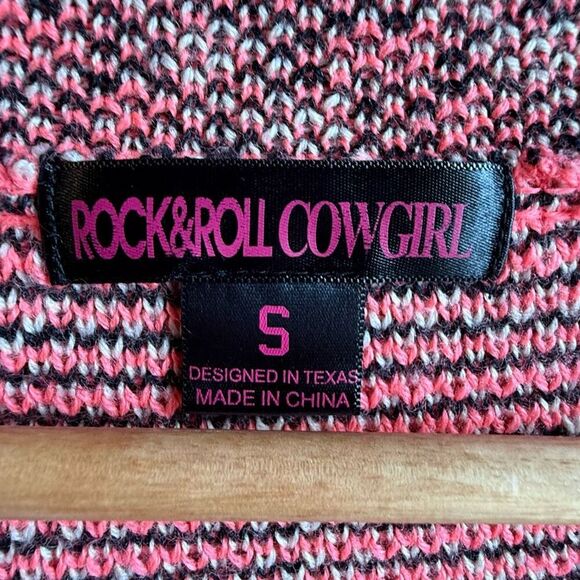 Rock‎ & Roll Cowgirl Women Waterfall Duster Cardigan Size S Boho Hippie Festival - Picture 7 of 14